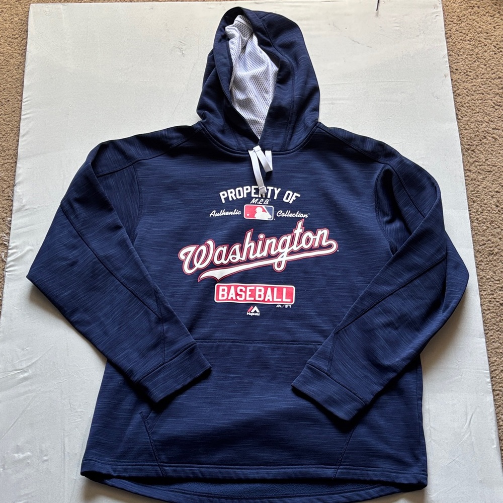 Majestic Navy Blue Washington Baseball Sweater